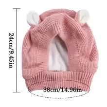 Winter Warm Dog Hat Ear Muffs Noise Protection Windproof Pet Ears Covers Knitted Earmuffs for Small Medium Puppy Accessories